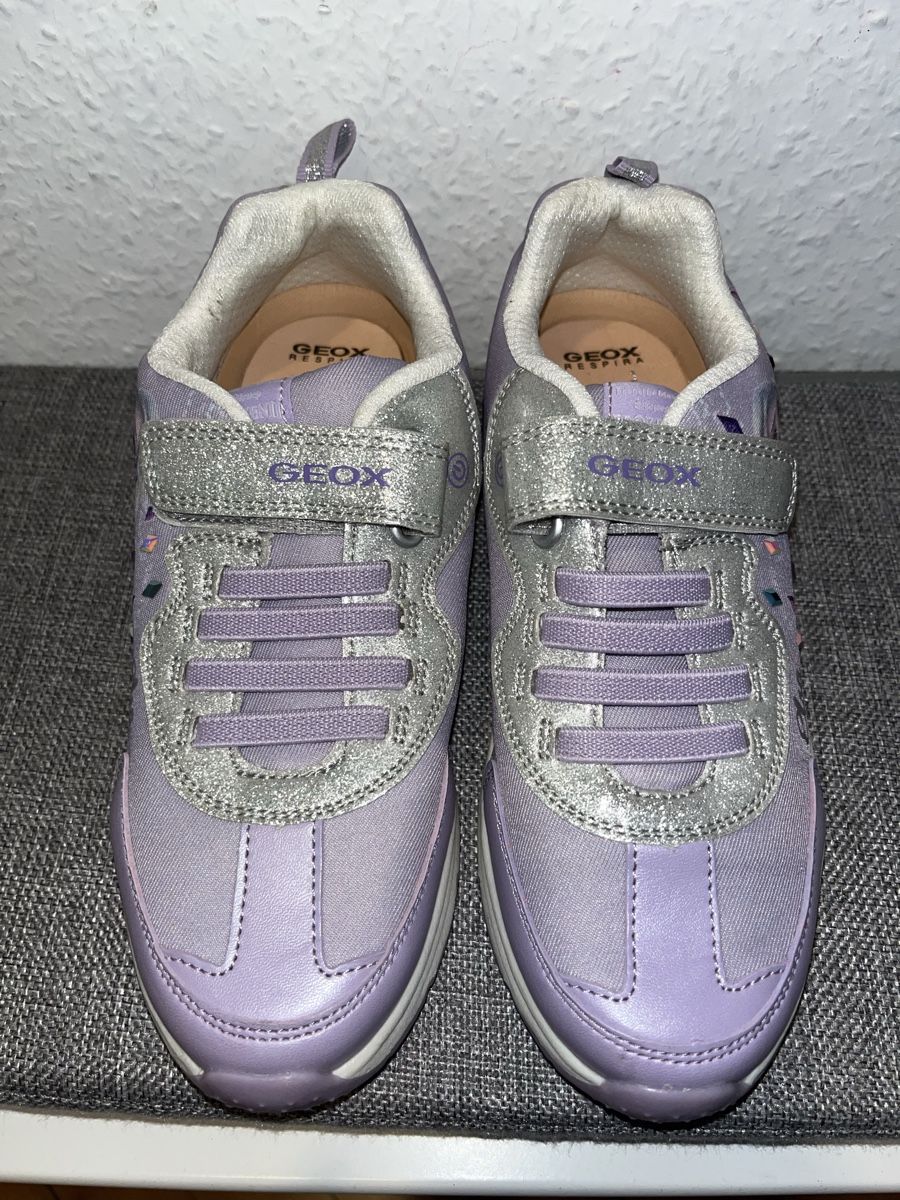Geox Scarpe per ragazze: New Geox 35 Elsa lilac trainers – Nuovo (secondo la descrizione) da Genève venduto da dmt_y25y 1