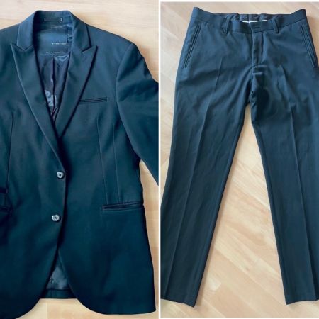 Zara Mann schwarzer Anzug Size 48