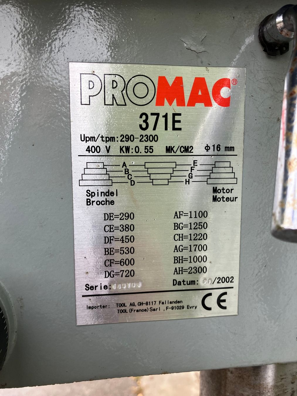 Promac Perceuses: Ständerbohrmaschine – D'occasion à Turbenthal par Navale 3