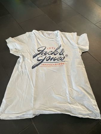 Weiss T-Shirt Jack & Jones Gr. XL Sommer Top - Neuwertig!58