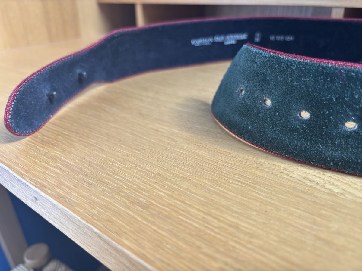 Cinture: Ceinture en daim vert l Aiglon - 75cm – Usato da Founex venduto da ari_2gt7 4