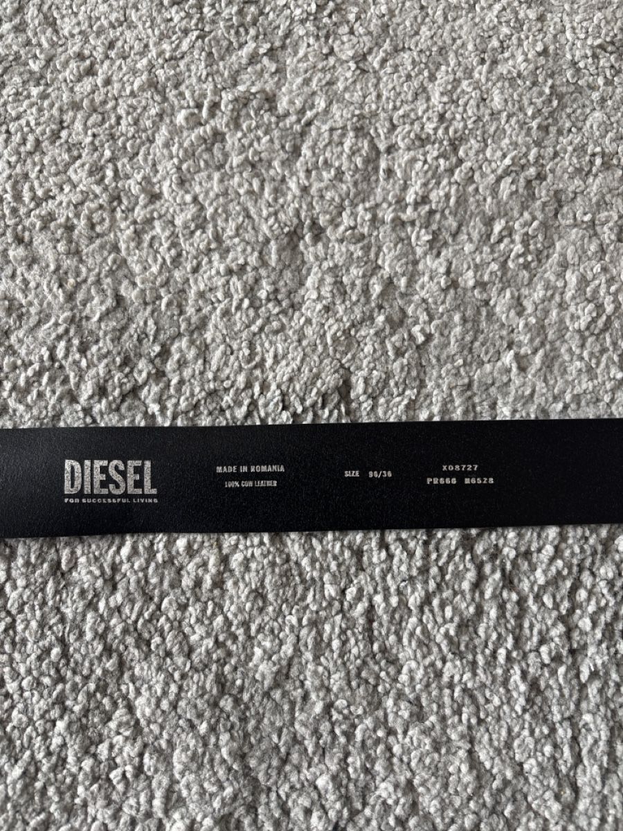 Diesel Cinture: Diesel Leder Gürtel Silber – Usato da Effretikon venduto da StoneIsland8604 1
