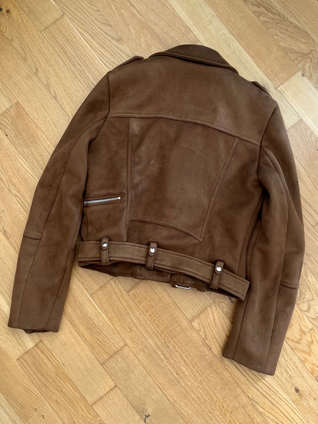 Zara Jacken: Braune Kunstlederjacke ZARA Grösse S – Gebraucht aus Glis von lou.fr 3