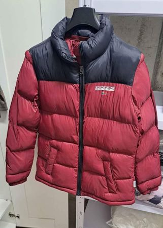 Giacca Napapijri invernale rosso-nero, taglia M/L
