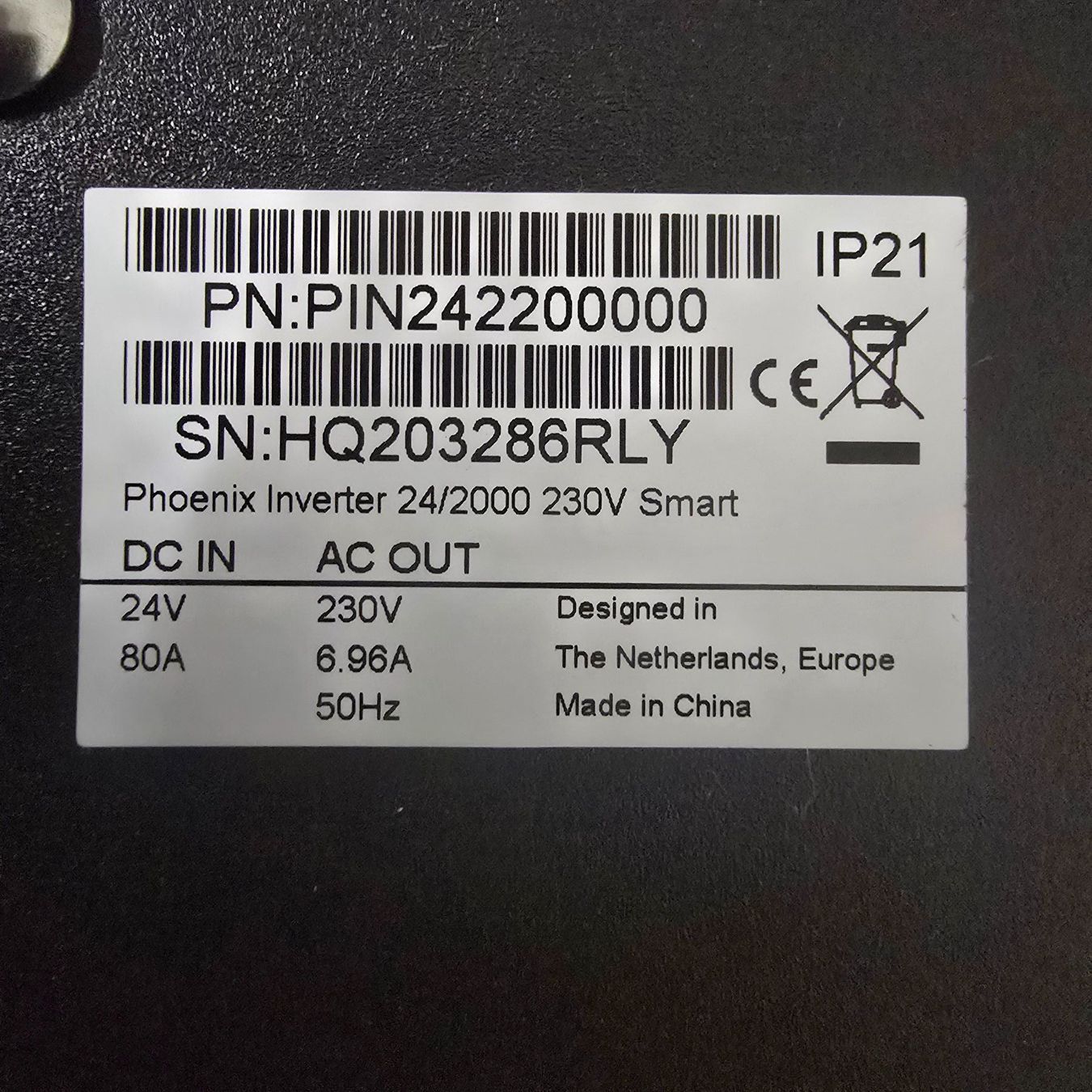Victron Wechselrichter: Phoenix Inverter 24/2000 Smart – Gebraucht aus Balzers von frusina2 2