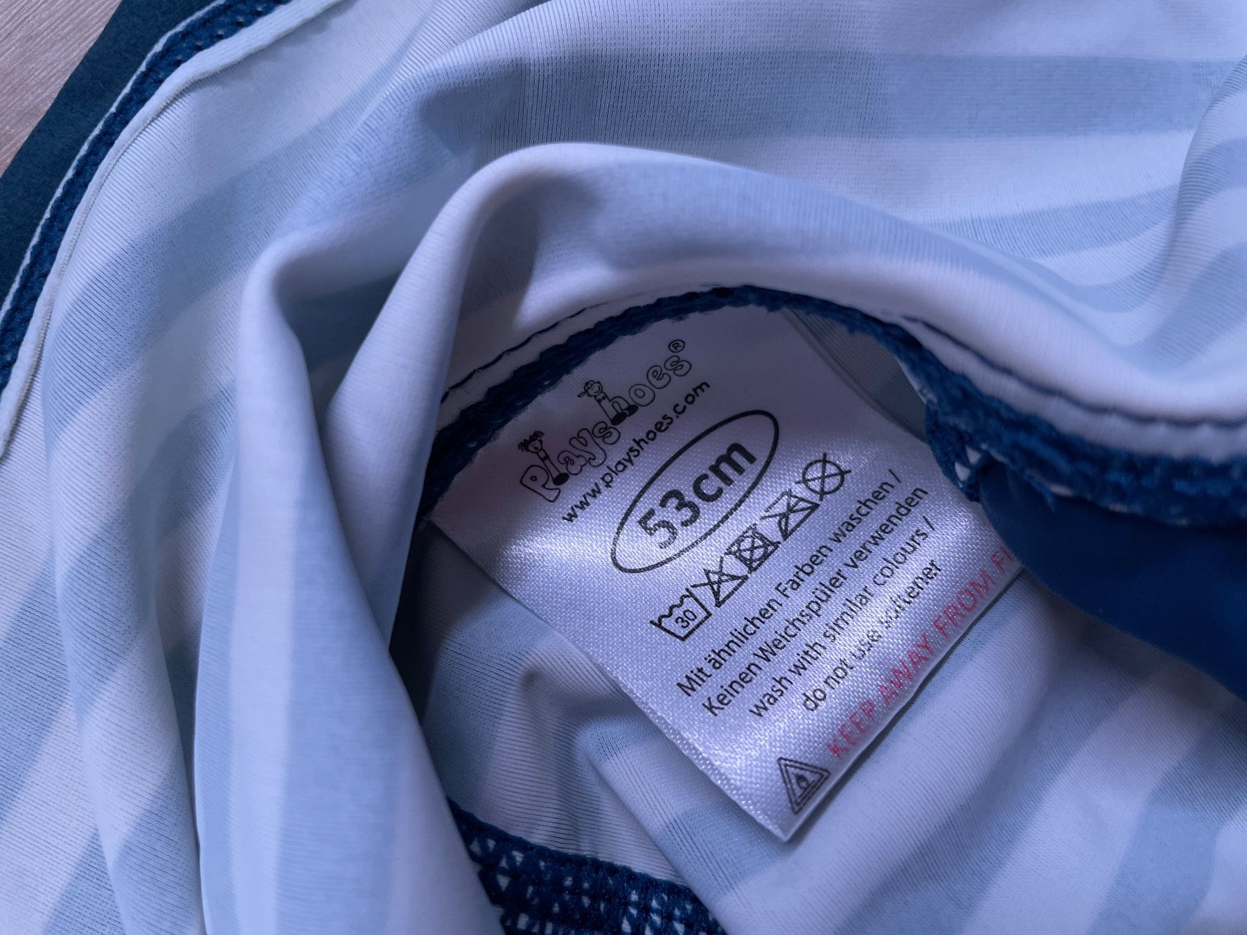 Altro abbigliamento per bambino: Badehut Grösse 53cm, gestreift, guter Zustand – Usato da Himmelried venduto da kern.marko 2