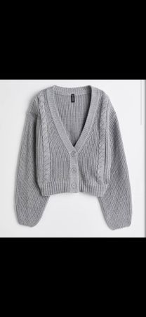 Cardigan en maille gris H&M