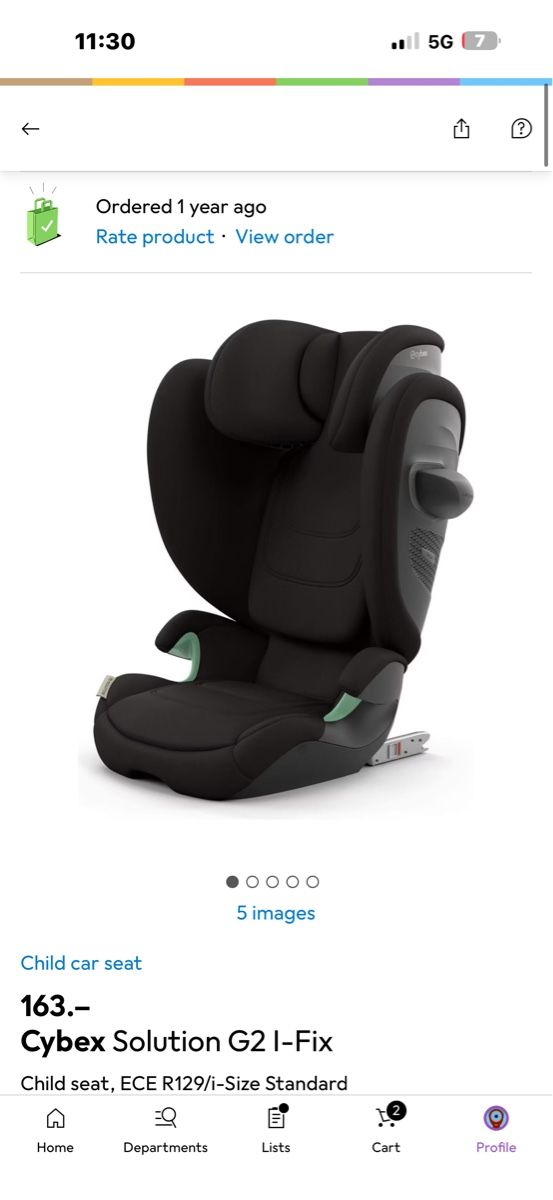 Cybex Seggiolini per auto: Cybex Solution G2 I-size mit Garantie bis 2028 – Nuovo (secondo la descrizione) da Küsnacht ZH venduto da Helenassecondhand 7