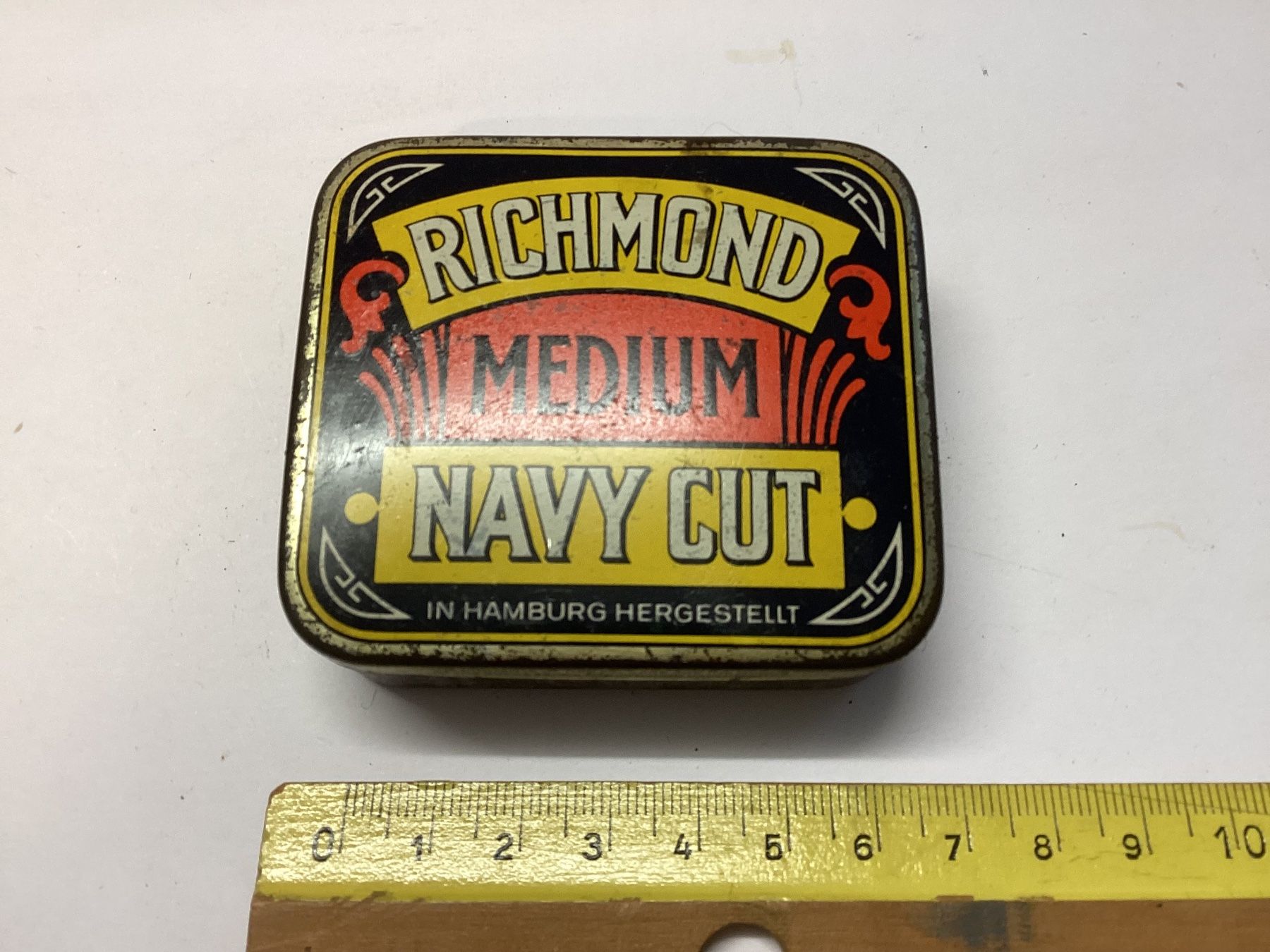 Tabacchi: Alte Tabak Zigaretten Dose Richmond Medium Navy Cut – Usato da Eglisau venduto da mar_5rn2 1