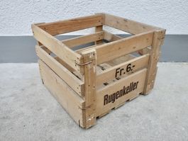 alte Holzkiste RUGEN RUGENKELLER BIER Kiste Bierkiste Harass
