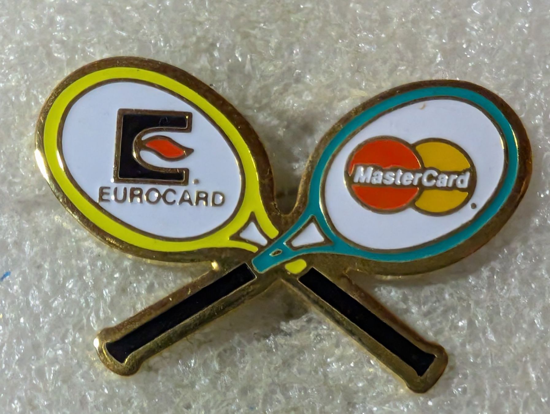 Placchette & Badge: Ansteckpin 110: Mastercard Eurocard – Usato da Oppligen venduto da Pin-Fall-Shop