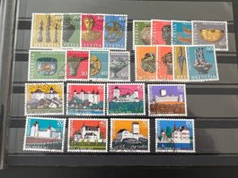 Pro Patria Lot auf Steckkarte gest. (R676)