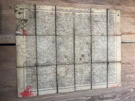 Wegekarte Kaisermanöver 1907 Deutsches Reich (KoA)