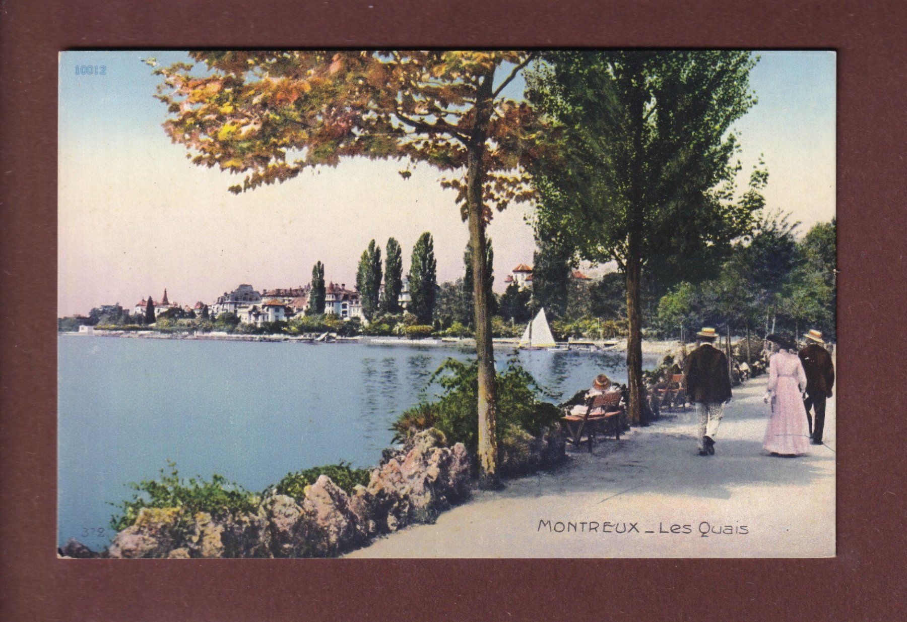 Ansichtskarten: MONTREUX - Les Quais – Gebraucht aus Pully von nicecards