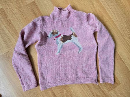 Gap Kids Wollpullover mit Hund, Gr. M (7-8 Jahre)
