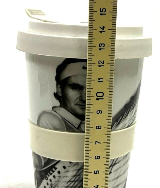 Behälter & Ähnliches: Roger Federer Trink/Thermobecher mit Deckel CS Werbung – Gebraucht aus Zürich von gigimai67 6