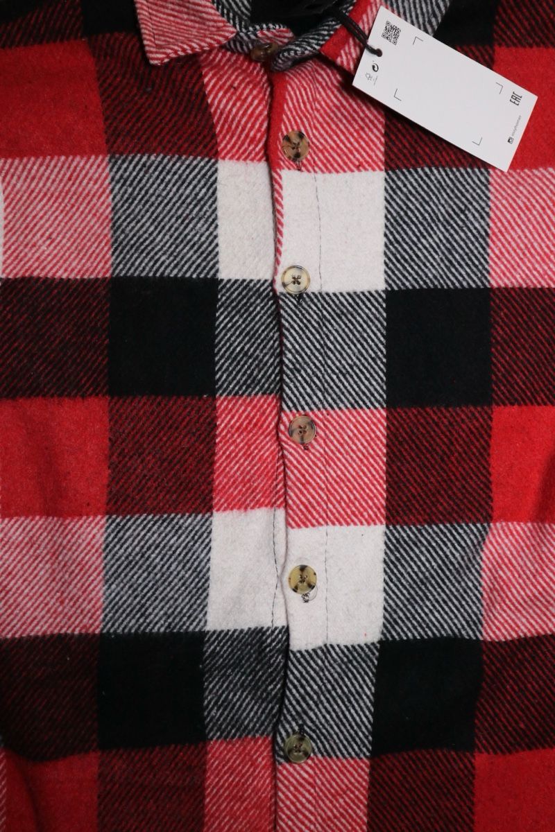 Chemises: Camicia a quadri rossa, bianca e nera - Taglia M - Nuova – Neuf avec emballage d'origine à Würenlingen par Korab97 1
