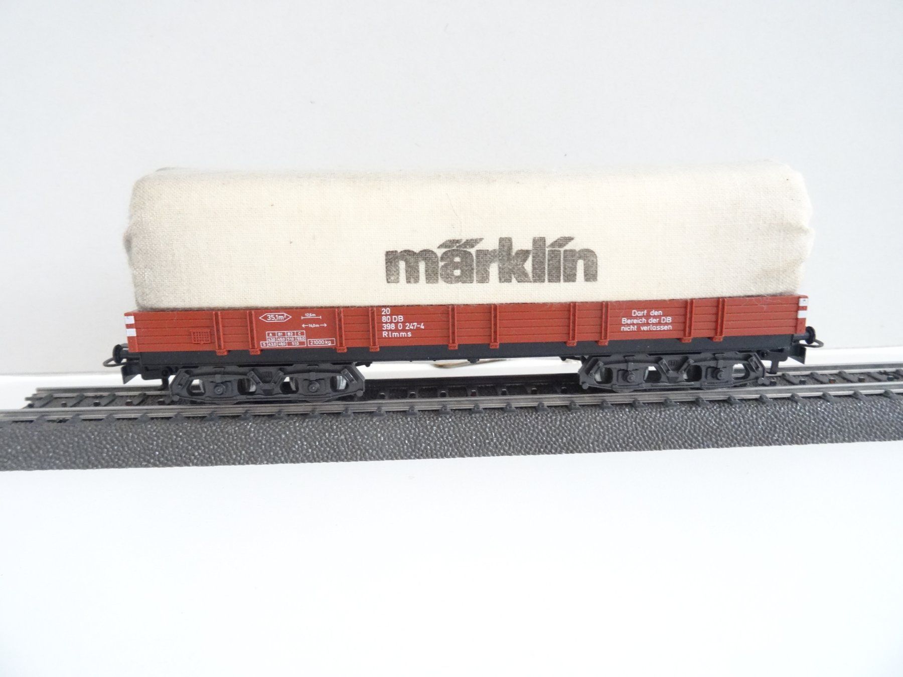 Märklin Modellini di ferrovie: Märklin. H0 4475 DB Planwagen – Nuovo (secondo la descrizione) da Hochdorf venduto da Teger02 1