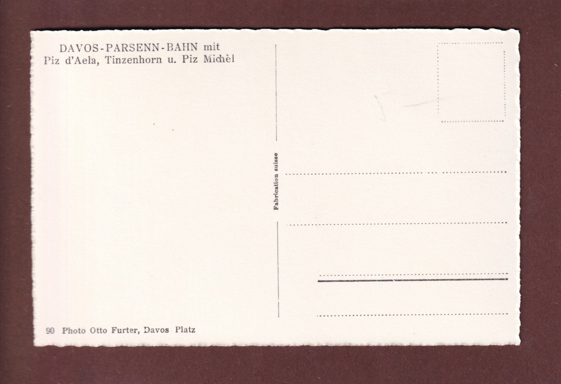 Cartoline postali: DAVOS - Parsennbahn – Usato da Pully venduto da nicecards 1