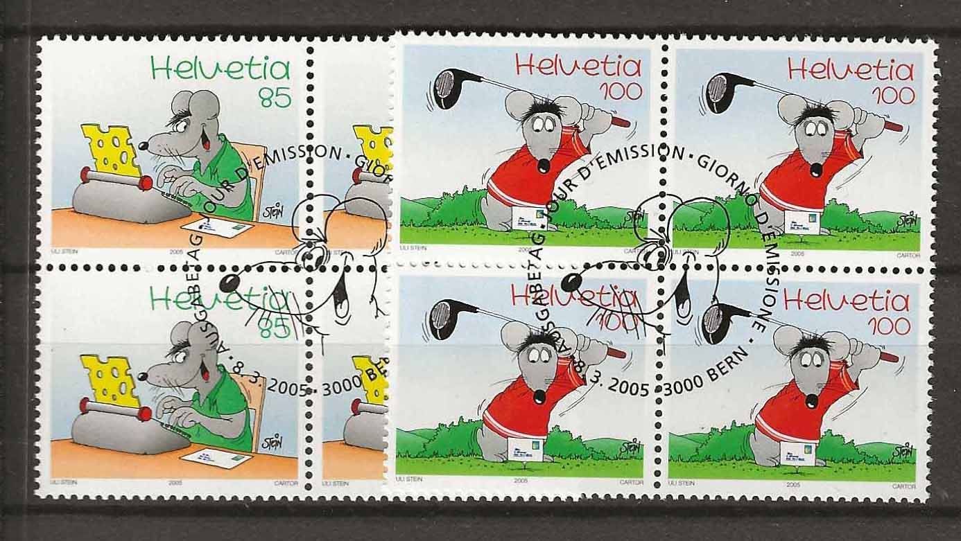 Tutti i francobolli: B1158 - Comics Uli Stein  B4 1er jour – Usato da Trélex venduto da Phil_Albert