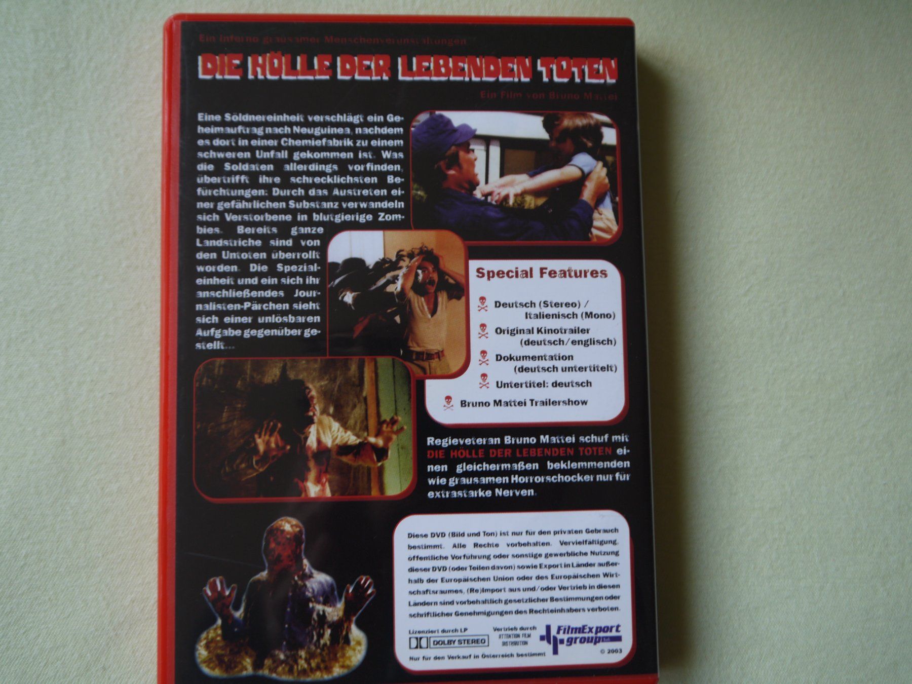 Tutti i DVDs: Die Hölle der Lebenden Toten – Usato da Hagendorn venduto da Blaf 1