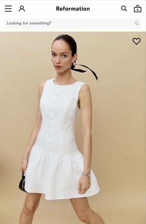 Reformation weisses Sommerkleid, Gr. S/M, Neu mit Etikett