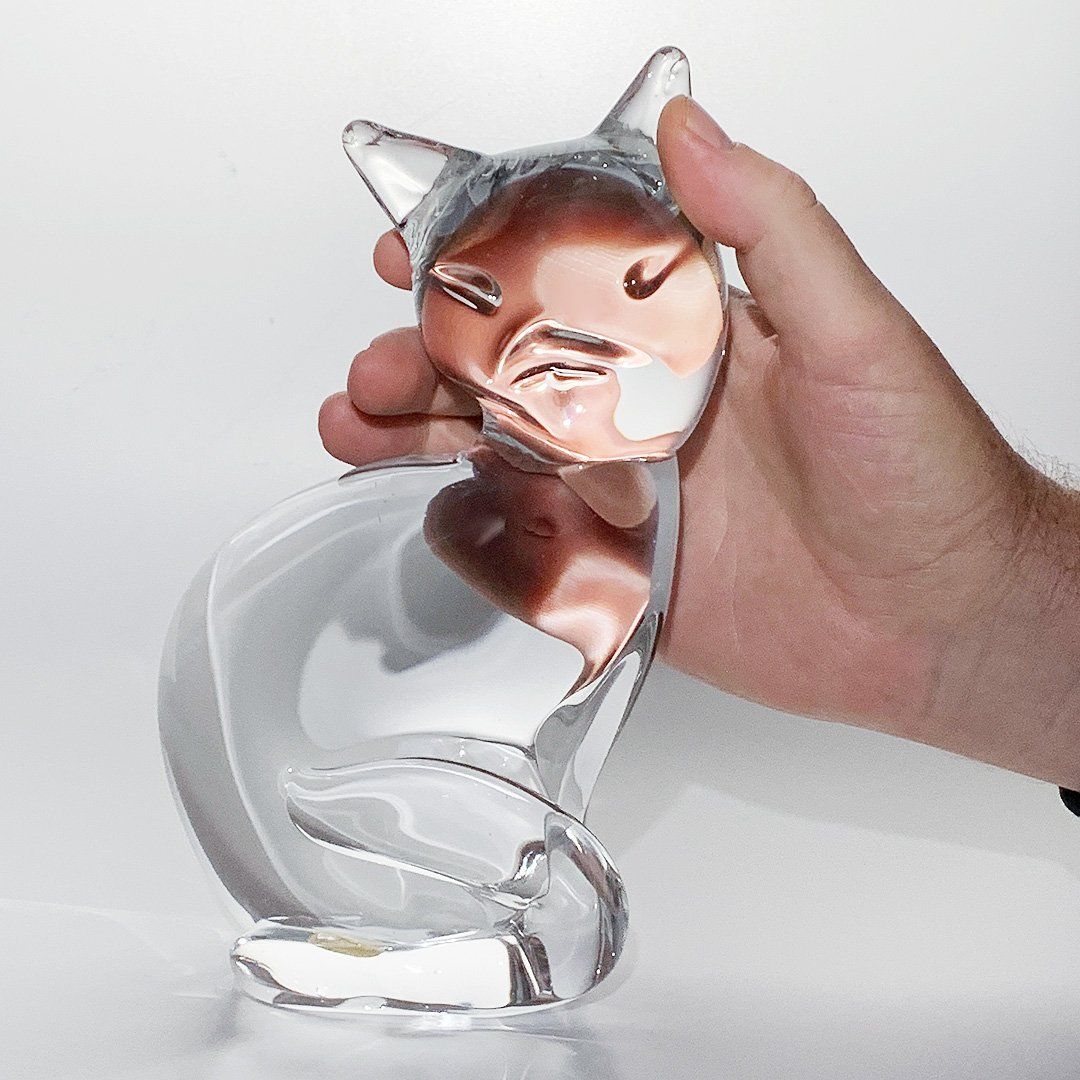 Sculture & Statue: Grosse Murano Glas Katze Skulptur – Usato da Luzern venduto da Eukalyptus 1