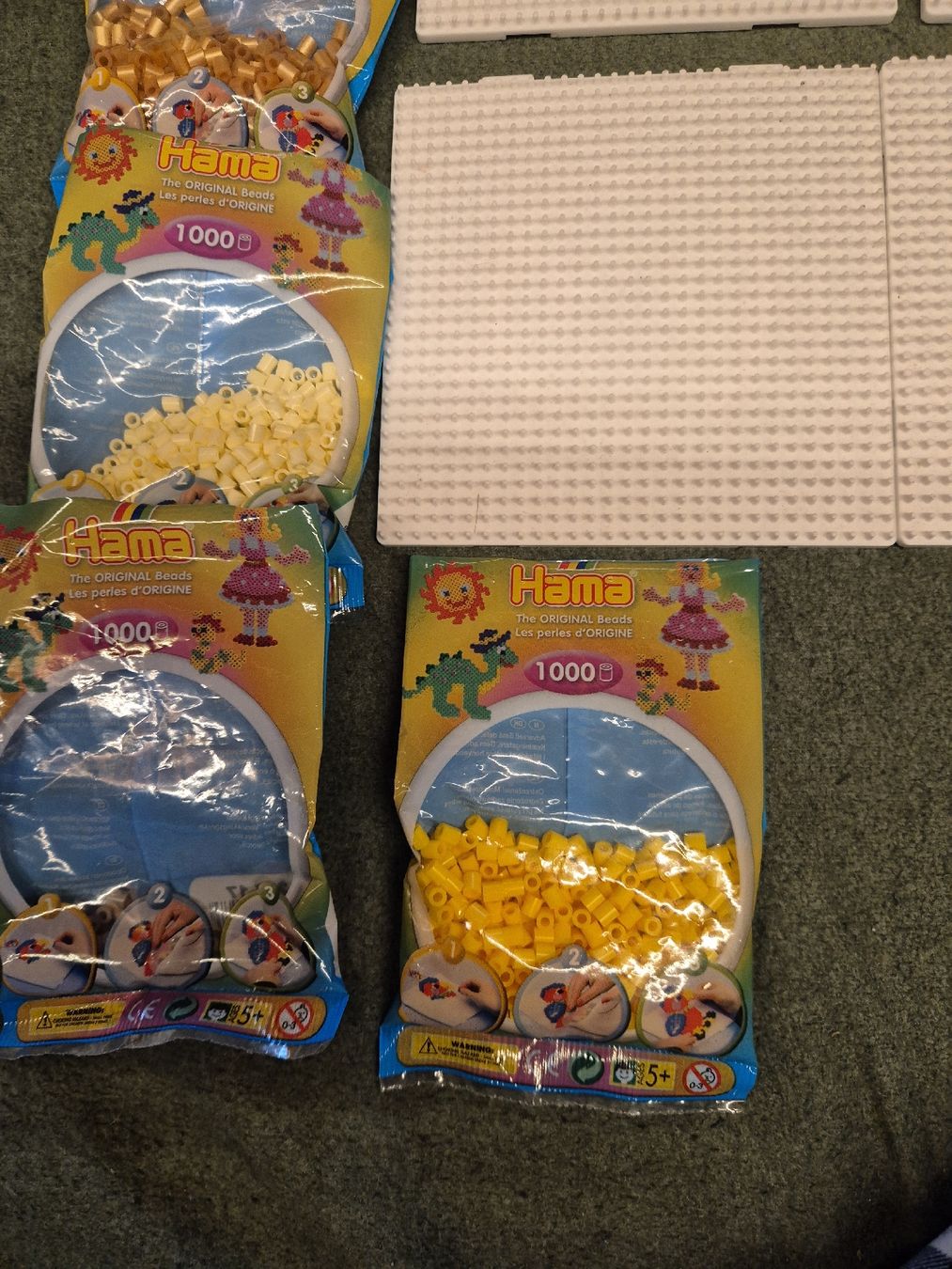 Kit bricolage: Hama Bügelperlen Set mit 4 Steckplatten gebraucht – Usato da Halten venduto da GiMu.84 3