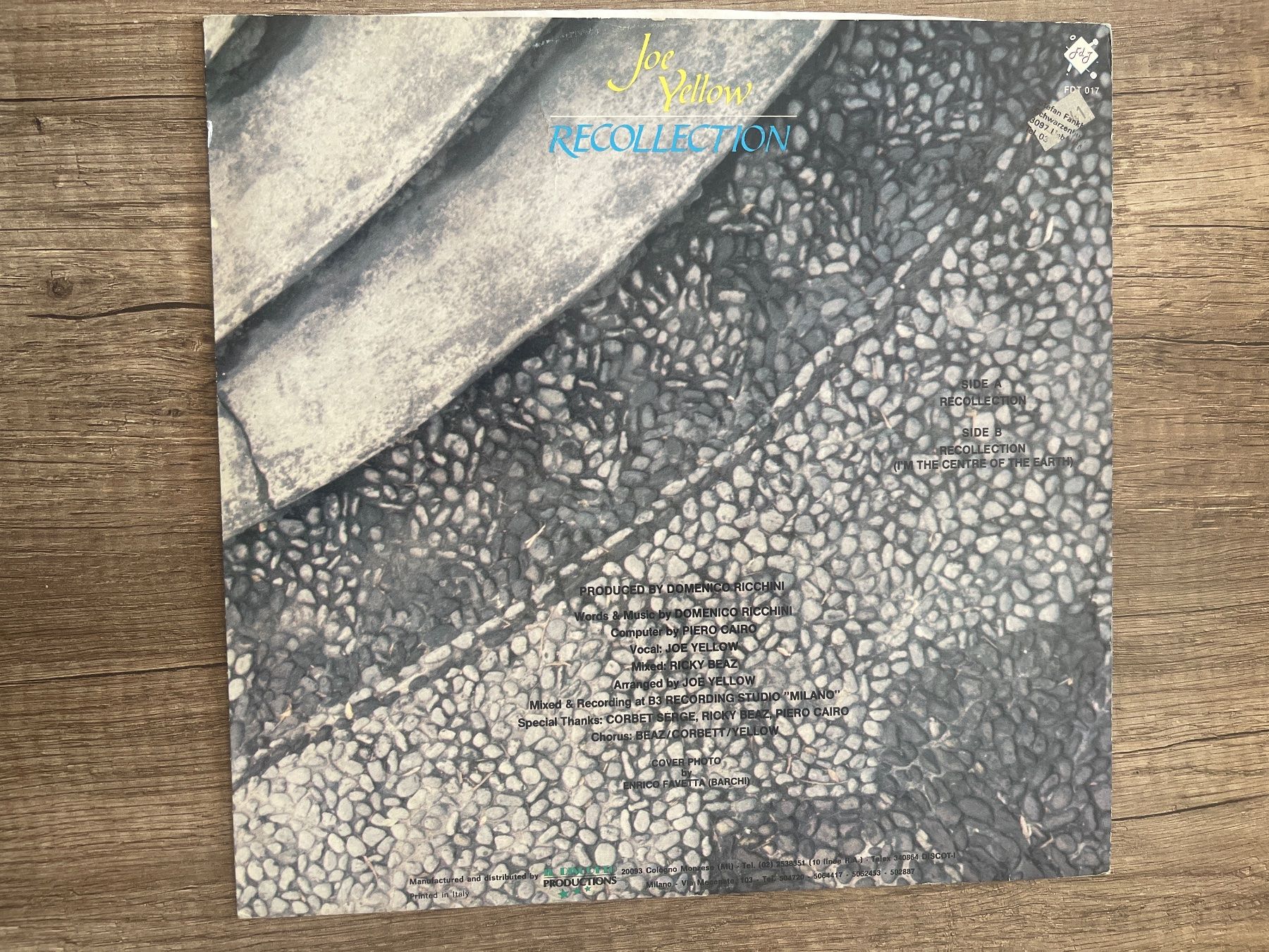 Dischi in vinile: A841/Joe Yellow Recollection – Usato da Frutigen venduto da Philippe_jsp 1
