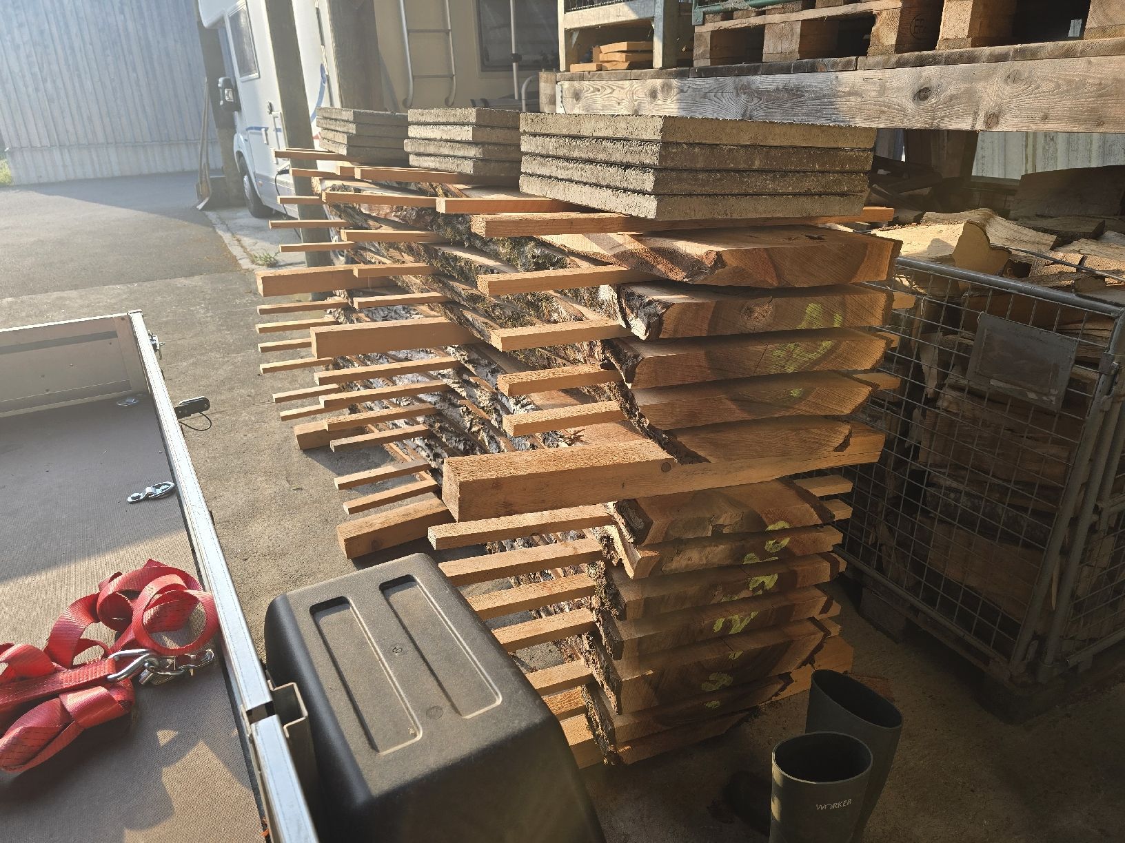 Holzartikel: Nussbaumbretter 2 Stämme  – Neu (gemäss Beschreibung) aus Ramsei von Waelchris 1