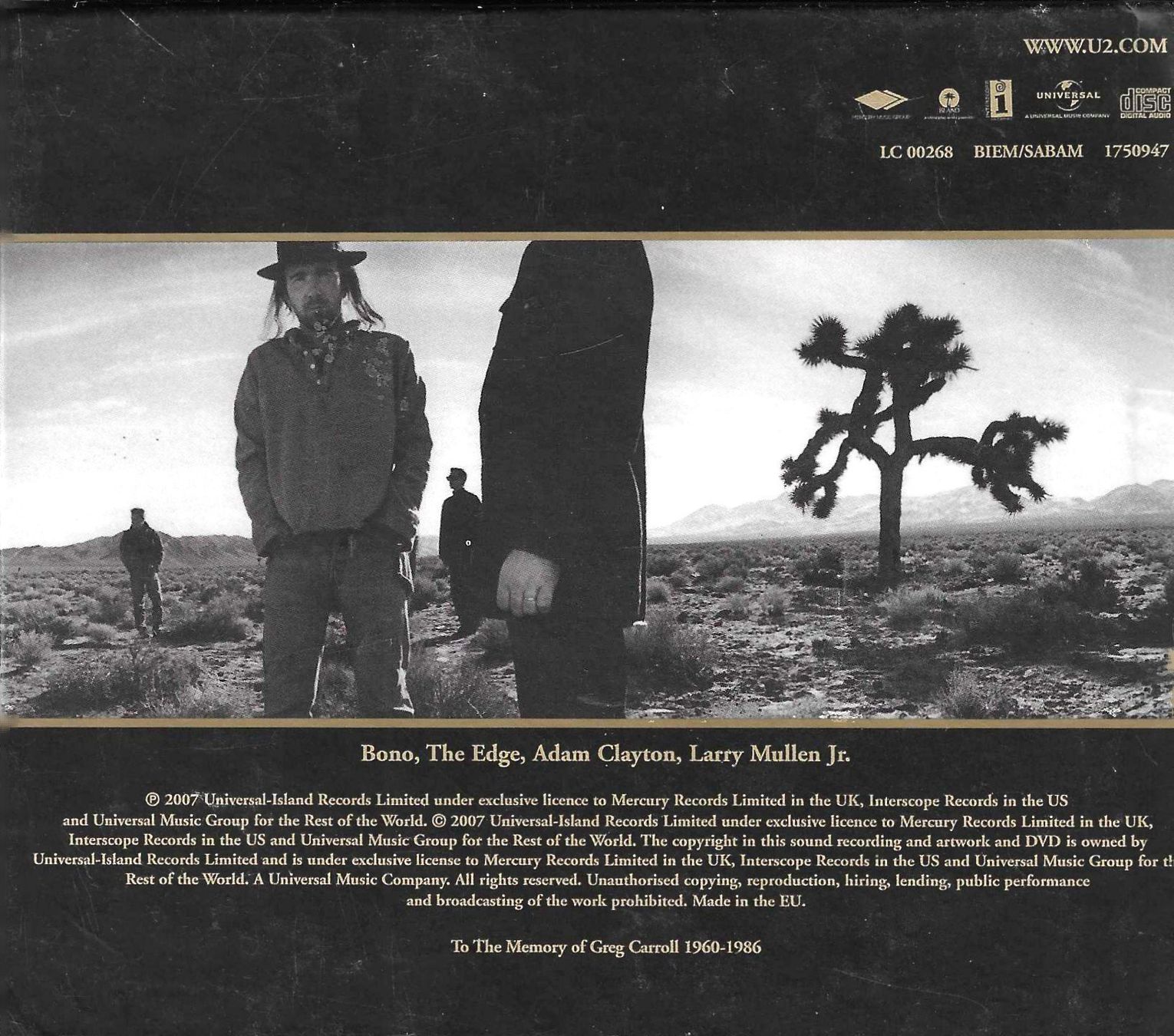 CD: U2 - The Joshua Tree - CD + DVD With 36 Page Booklet – Usato da Savagnier venduto da Ne2065 1