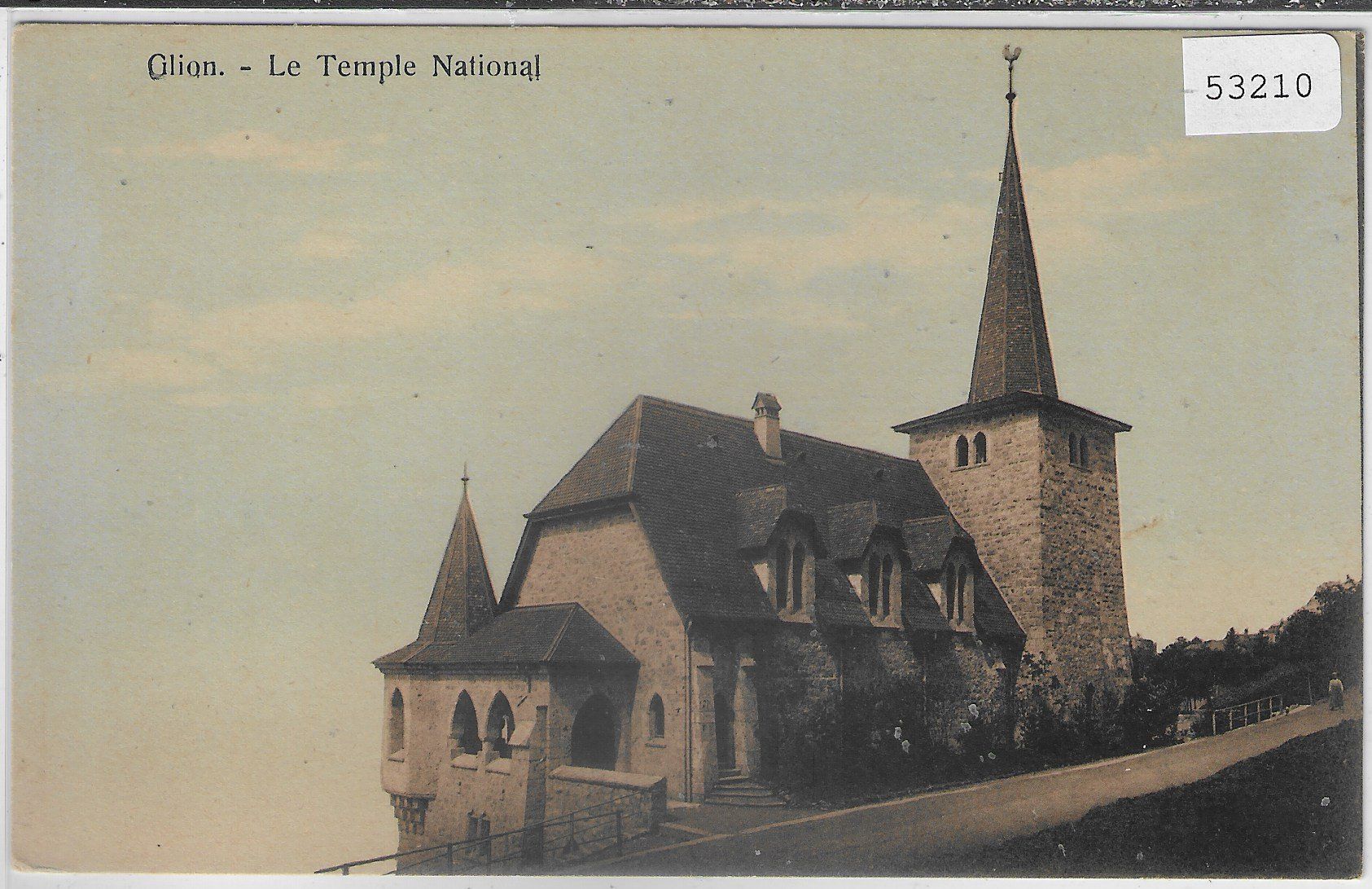 Cartes postales: Glion - Le Temple National - coloriert – D'occasion à Ettingen par Kartenplanet