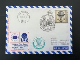 58. Ballonpostflug 1977 Hirtenberg Bad Vöslau  (G572)