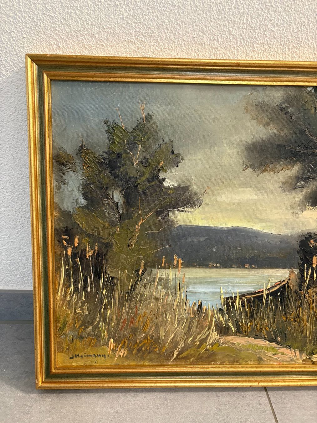 Dipinti: 55cm breitx45cm hoch Öl Gemälde Murten See Boot – Usato da Ottenbach venduto da TimelessEmotions. 4