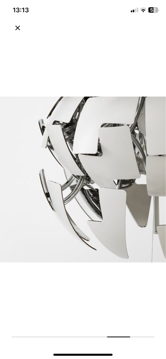 Ikea Lampadari & plafoniere: HÄNGELAMPE WEISS/SILBERFARBEN – Usato da Malters venduto da Kuettel1 3