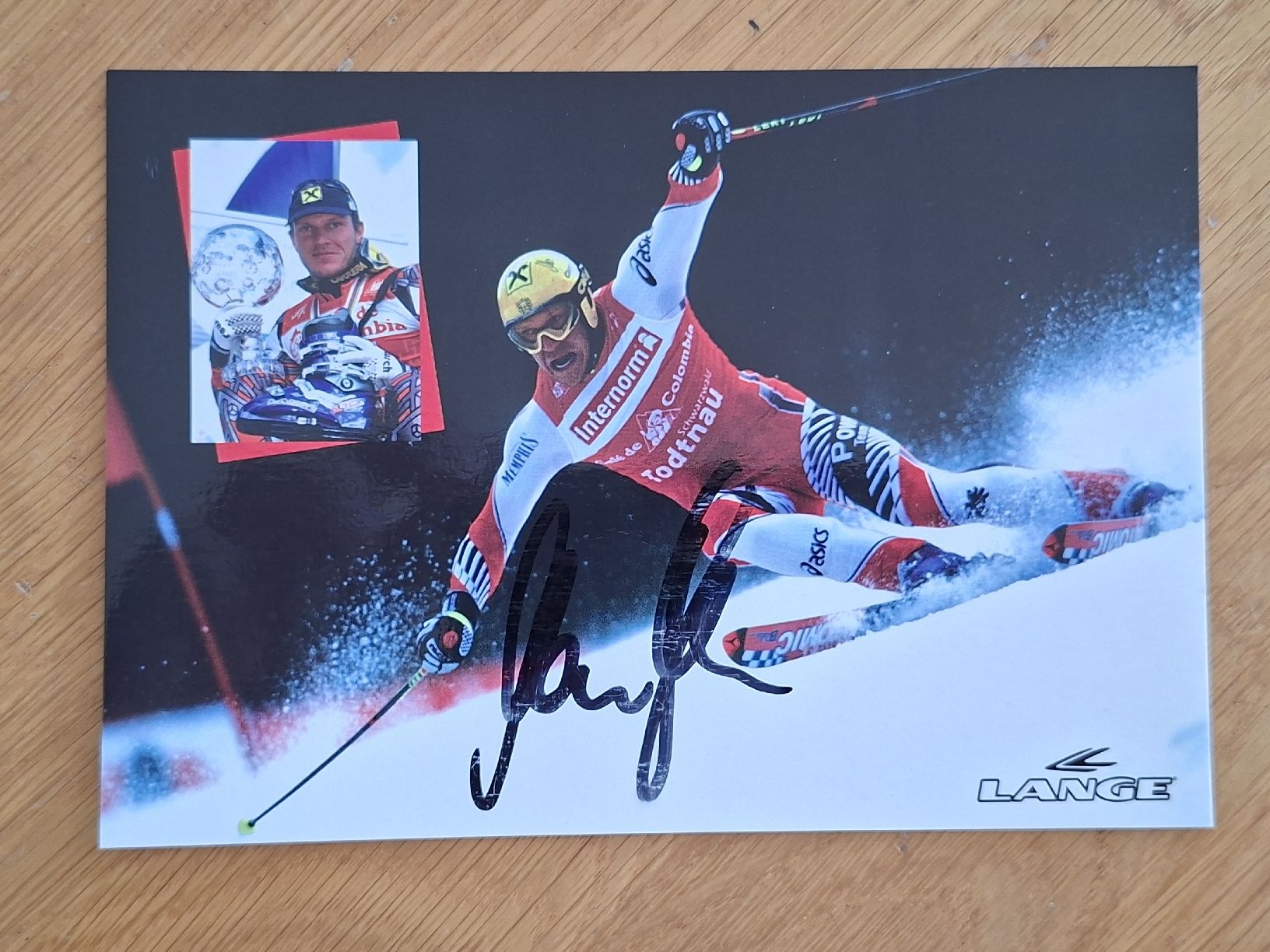 Autografi: Hermann Maier Autogrammkarte – Usato da Thun venduto da wuschu