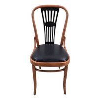 Stuhl I Holzstuhl Thonet gepolstert schwarz 40 STK
