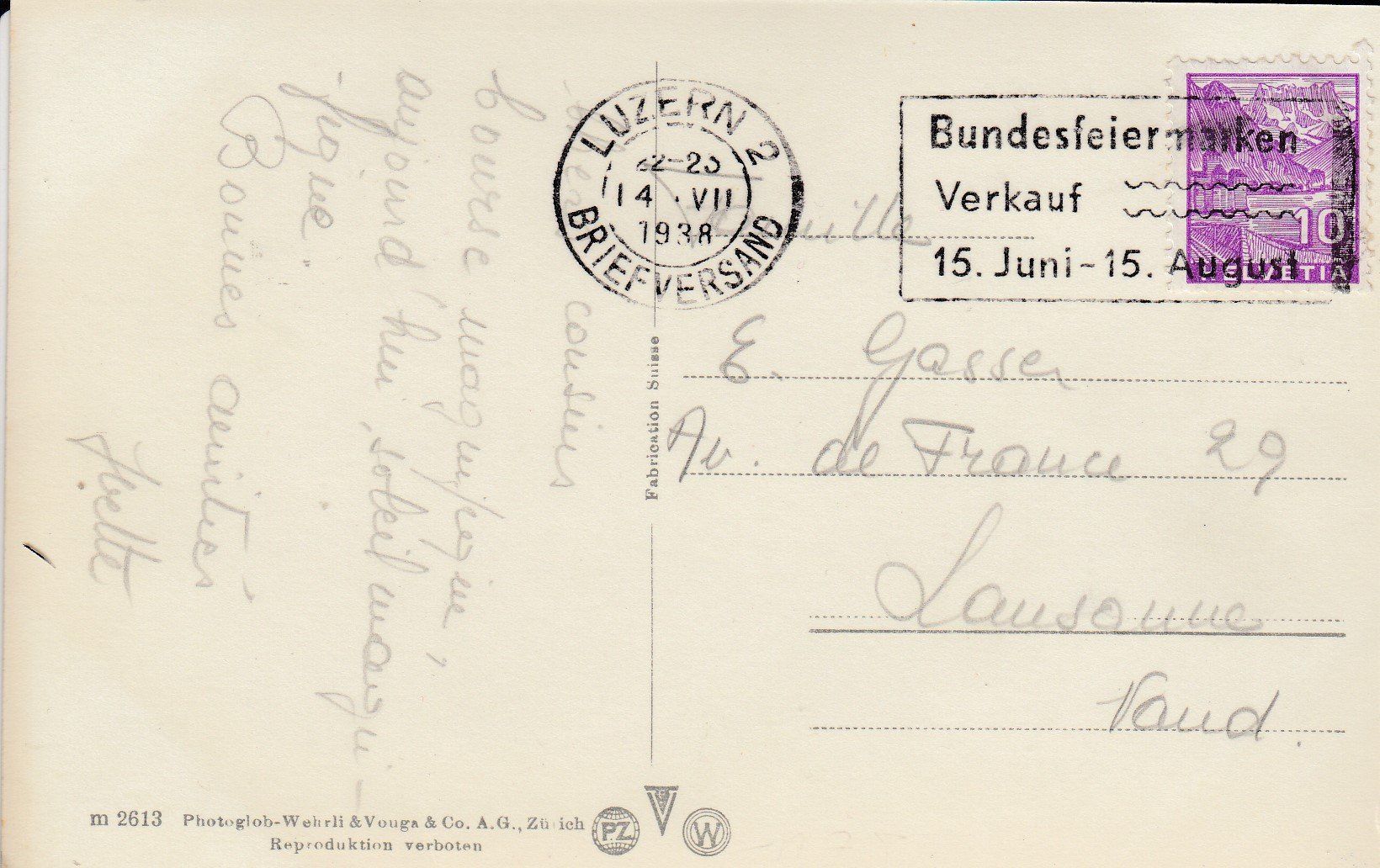 Ansichtskarten: Vierwaldstättersee   UR  -  Dampfschiff  " ITALIA "  um 1907 – Gebraucht aus Brig von Valcards54 1