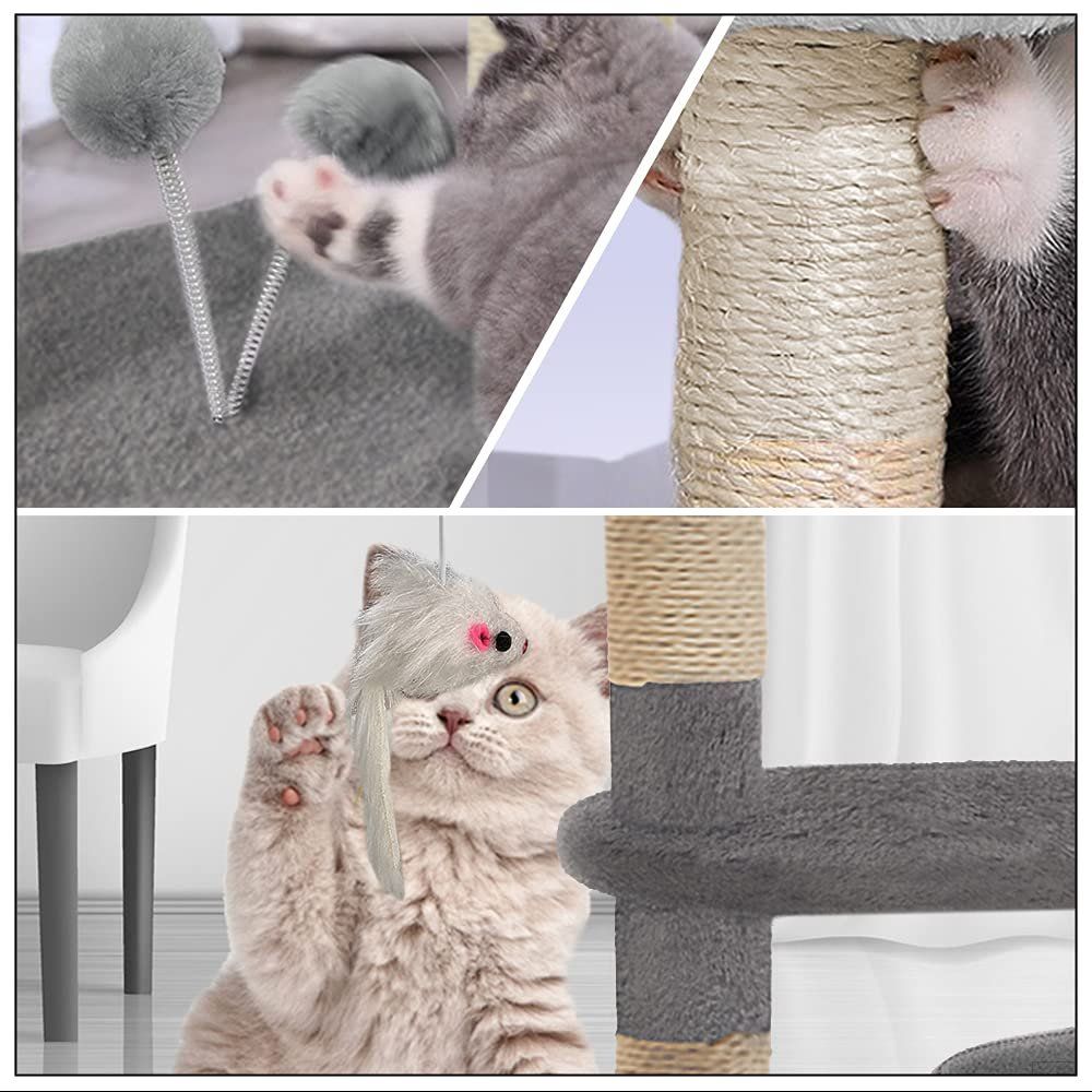 Arbres à chats: Stabiler Kratzbaum Katzenbaum Kletterbaum mit Plattformen – Neuf avec emballage d'origine à Zürich par NovaDen 2