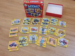 Memory Baustellenfahrzeuge, ab 3 Jahren, 36 Teile