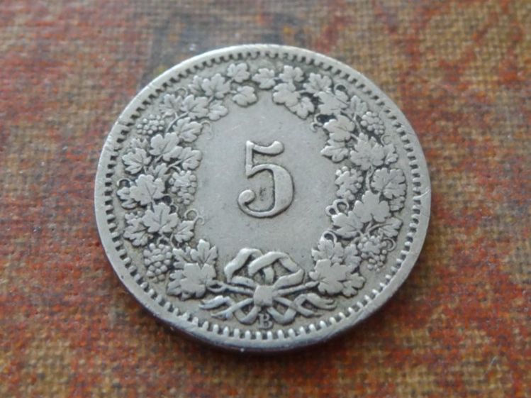 Tutti le monete: 5 Rp. 1915 – Usato da Romanel-sur-Lausanne venduto da Swift13 1