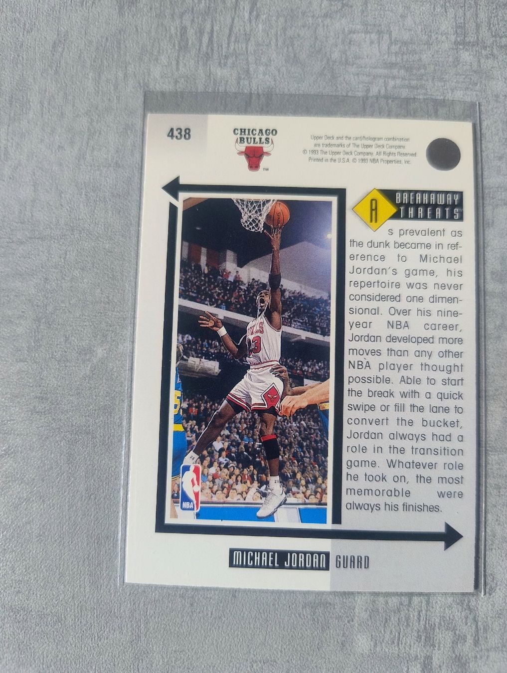 Nba Cartes à collectionner: NBA 1993 Upper deck Michael Jordan Breakaway – Neuf (Voir description) à Martigny par jul_7s5x 1