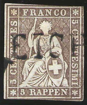 Tous les timbres: Strubel 22G, Einzeiler EICH – D'occasion à Wildhaus par Brunphil