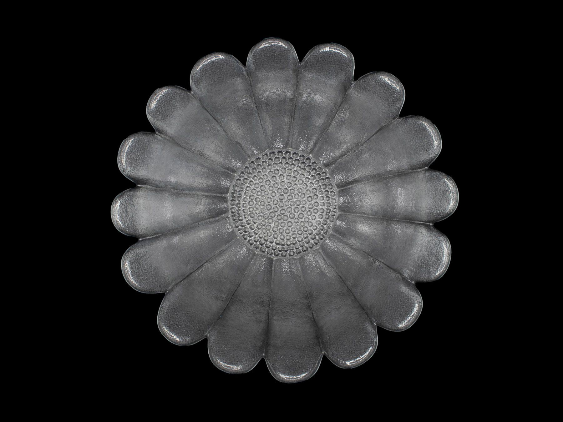 Schalen: Glasschale Blumenform transparent – Gebraucht aus Romanshorn von Restwert_Romanshorn 1