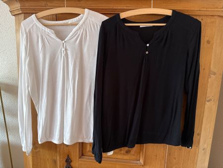 2 x Bluse EDC schwarz weiss Gr. XS