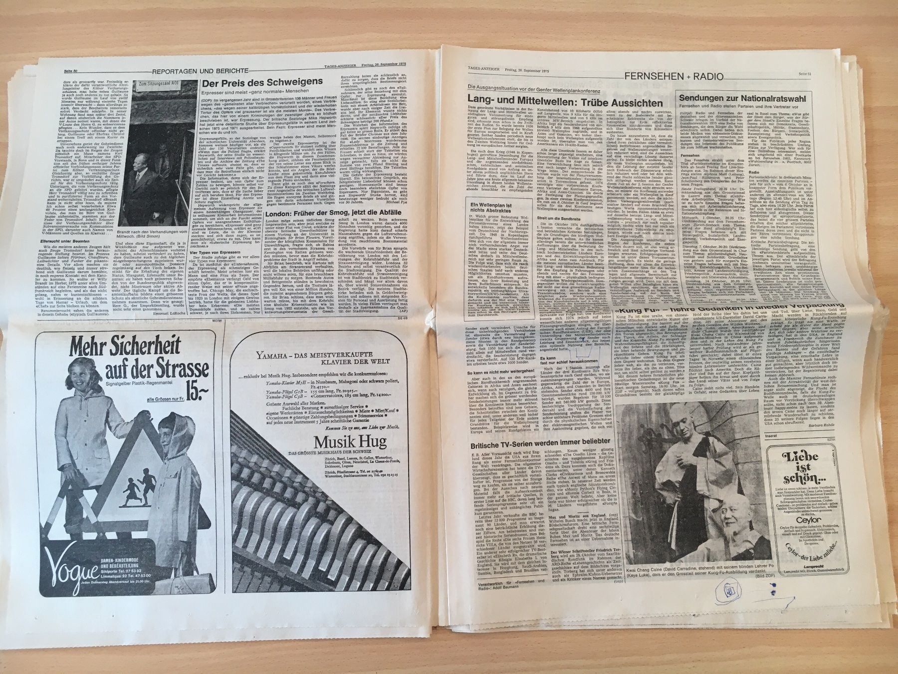 Zeitschriften & Magazine: Tagesanzeiger vom 26. September 1975 – Gebraucht aus Luzern von Jiggy_8898 7