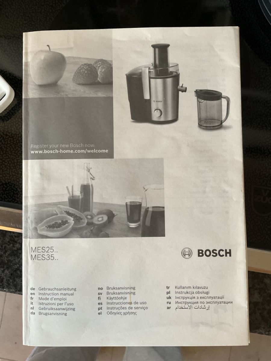 Bosch Appareils de cuisine: Entsafter Bosch MES25A0 – D'occasion à Basel par Jaspers21 2