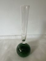 Glasvase grün mit Luftblasen klein Höhe ca 15cm