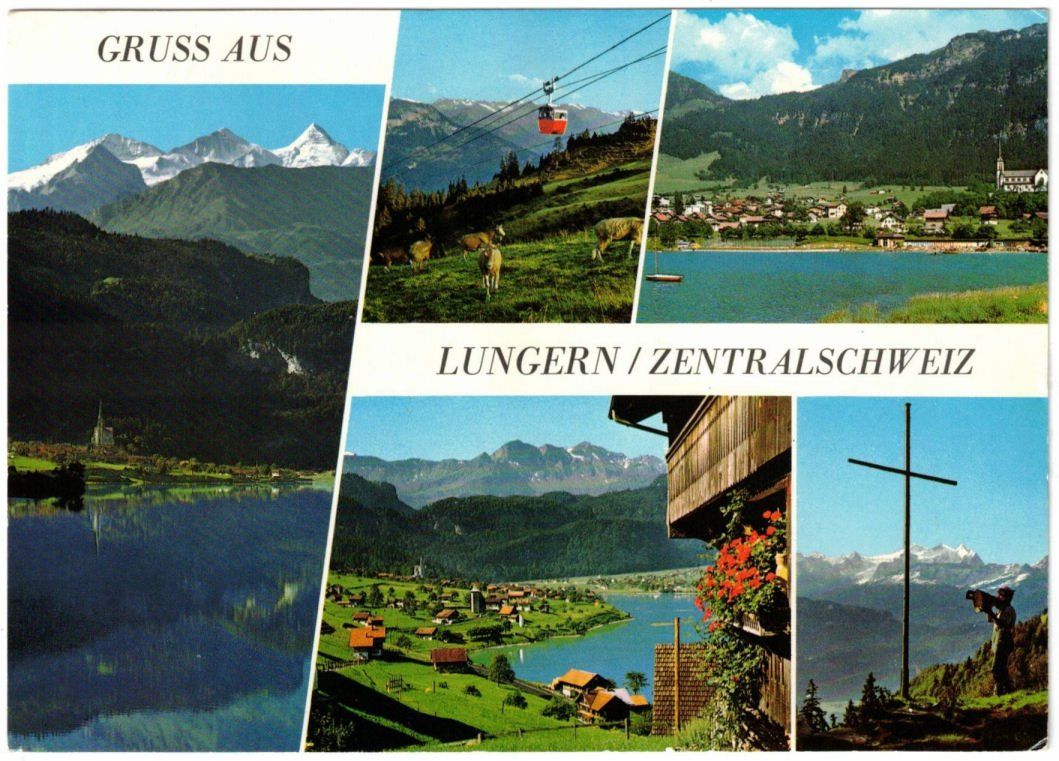 Cartoline postali: Lungern - 5 bild AK – Usato da Binningen venduto da Mountainrider