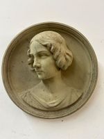 altes Steingemisch-Bild Porträt einer Frau